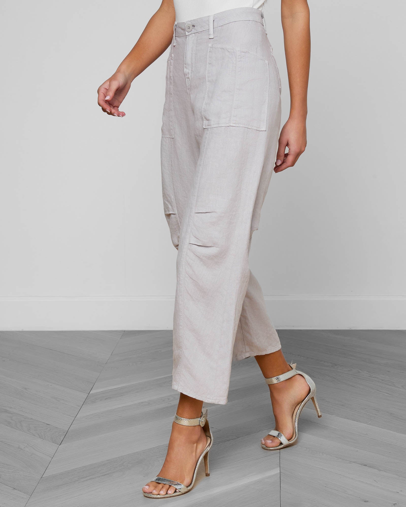Cody Cropped Linen Pant