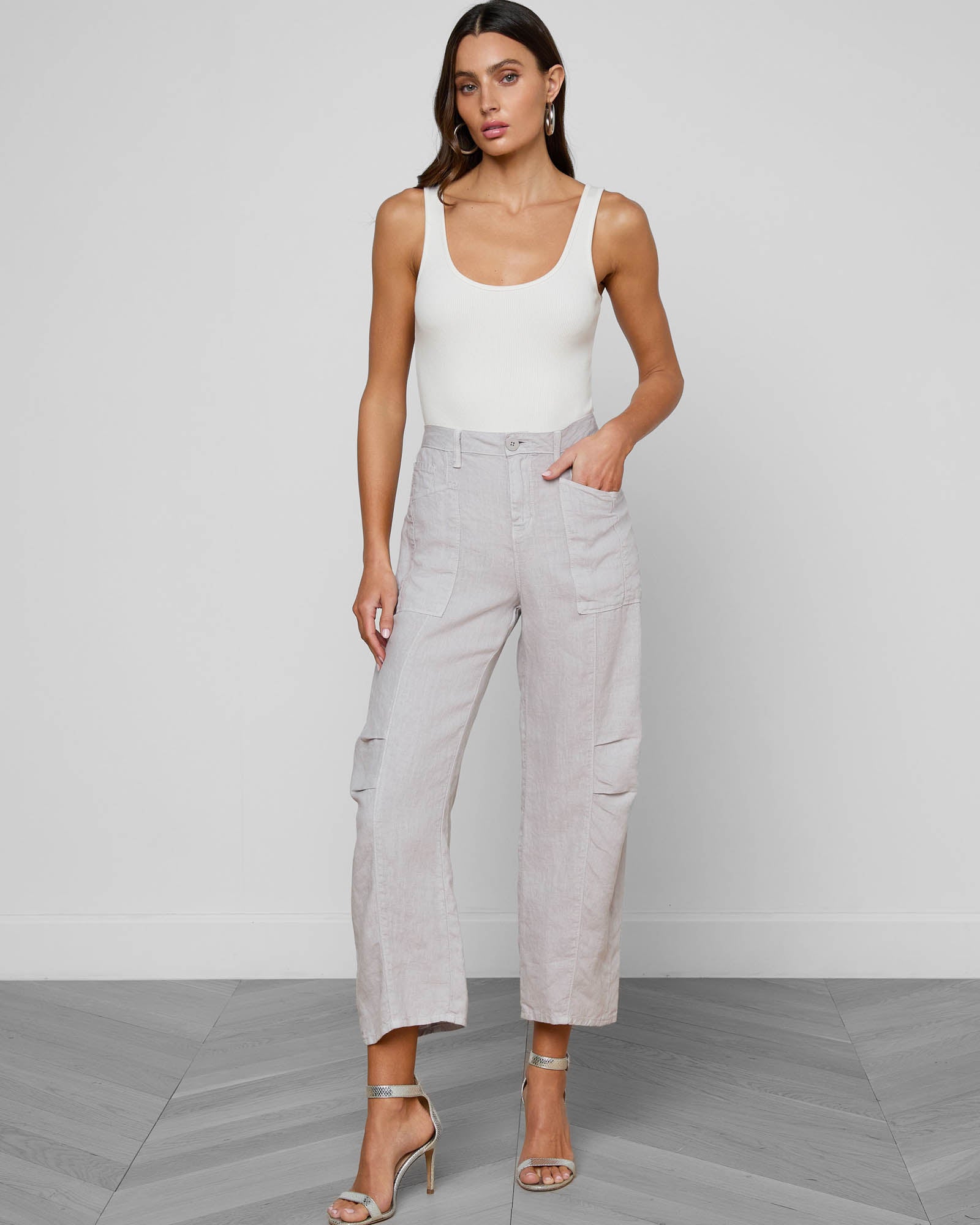 Cody Cropped Linen Pant