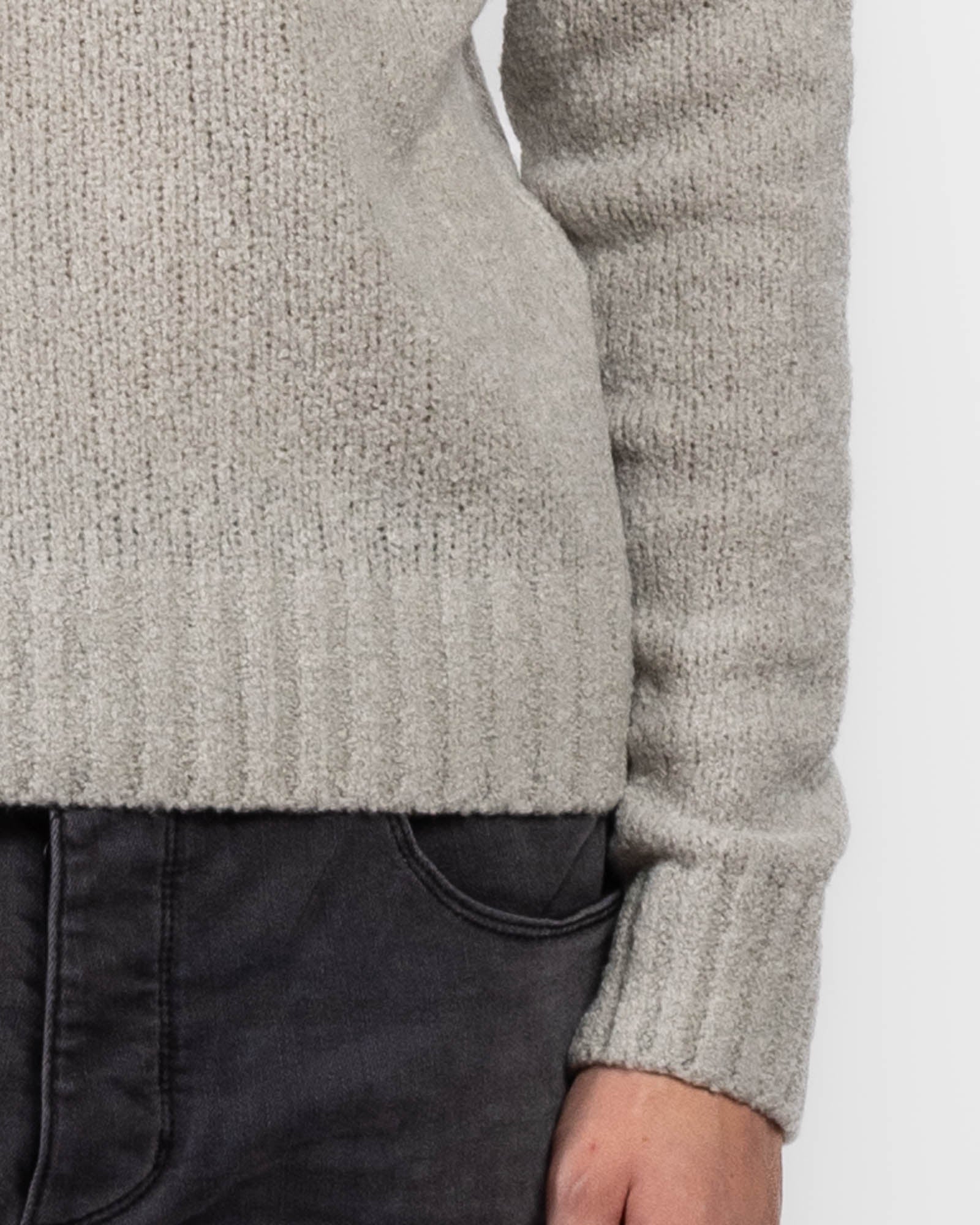 Grainy Mock Sweater
