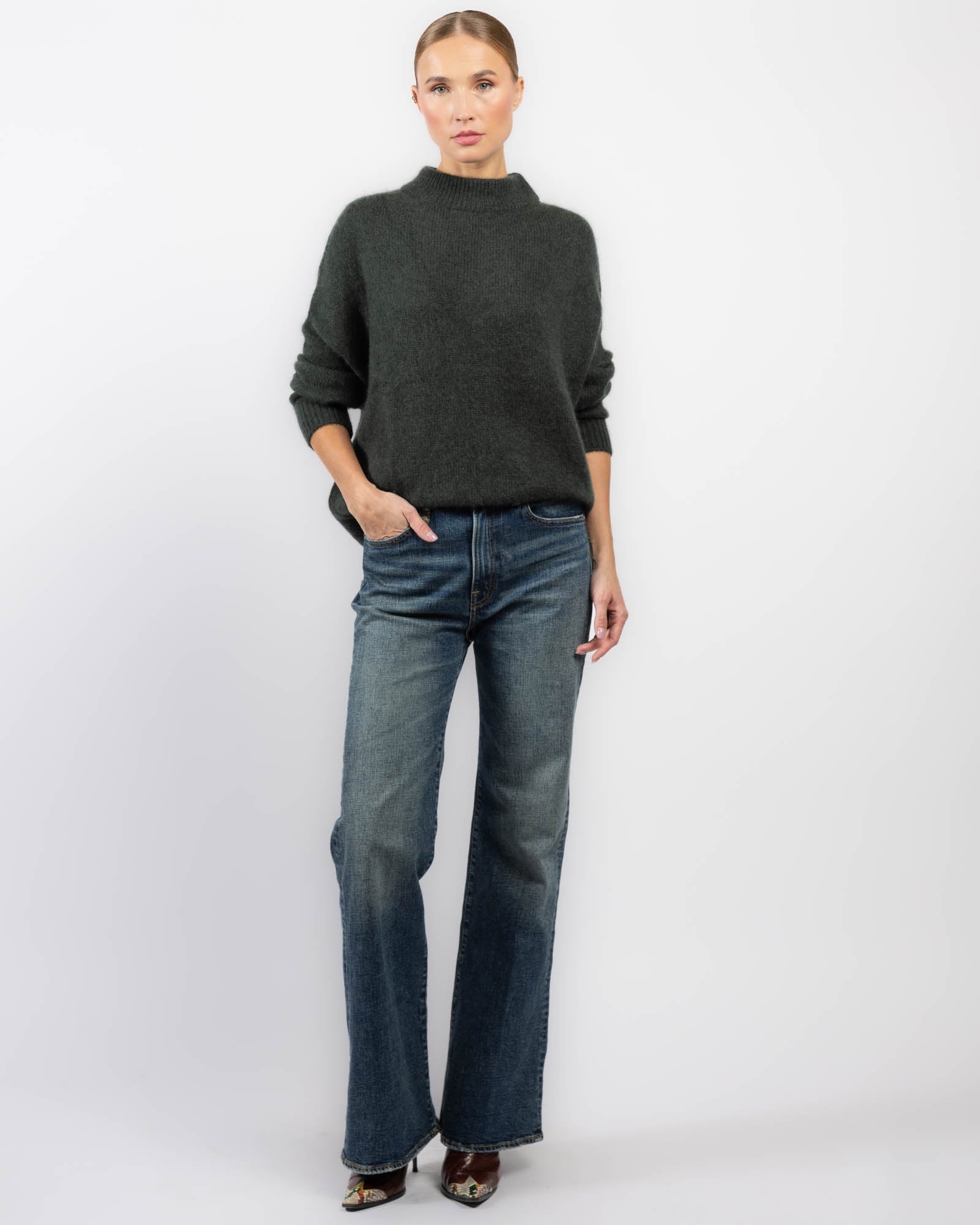 Crewneck Kimono Sweater