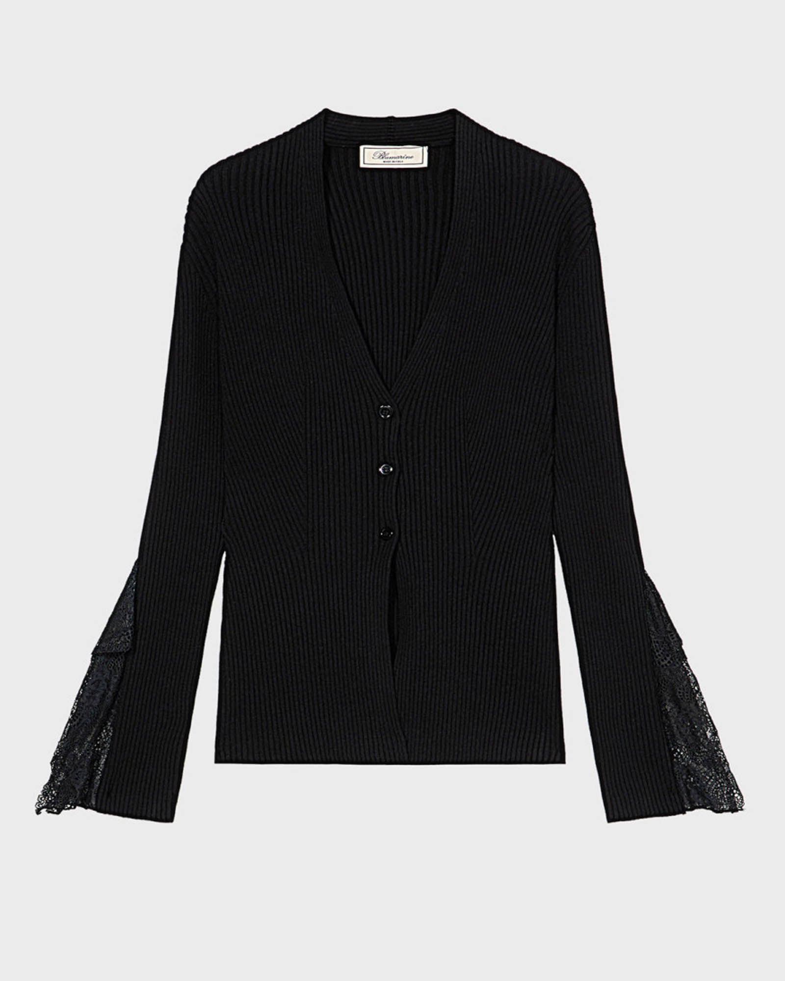 BLUMARINE Knit Lace Cardigan