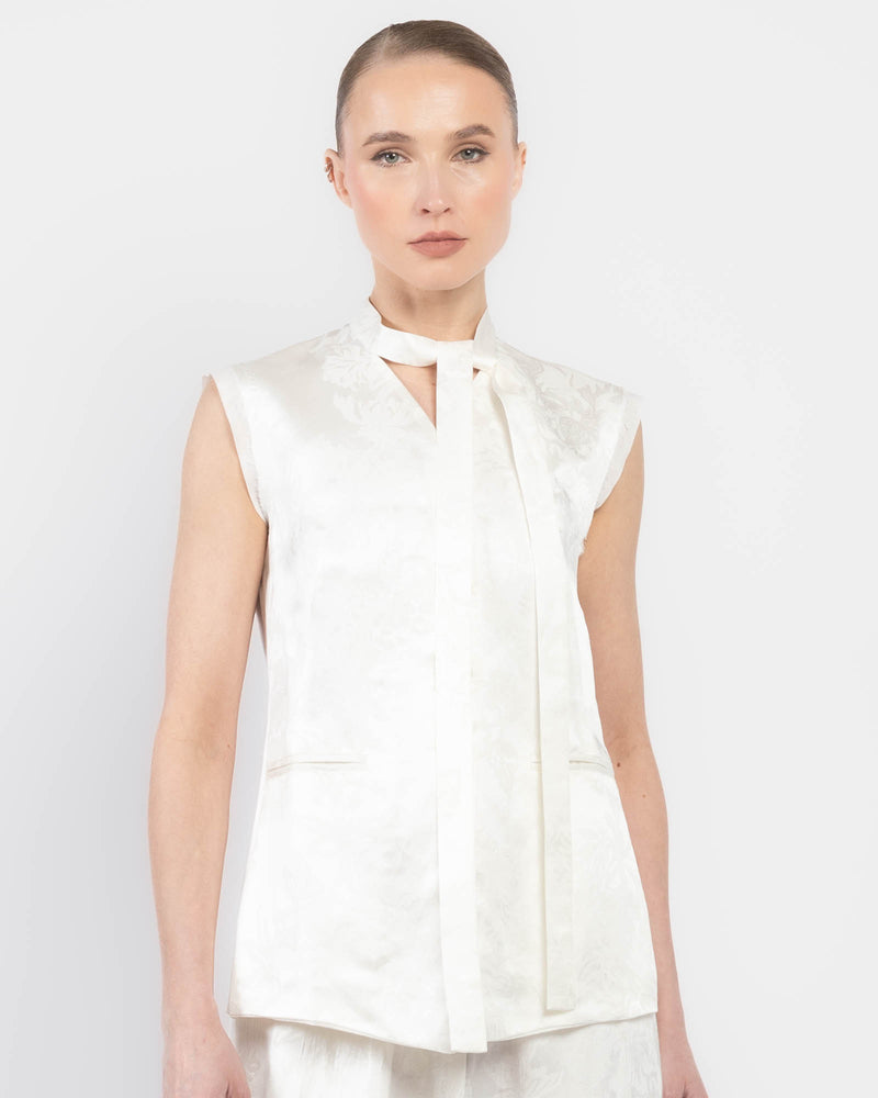 Tie Neck Gilet