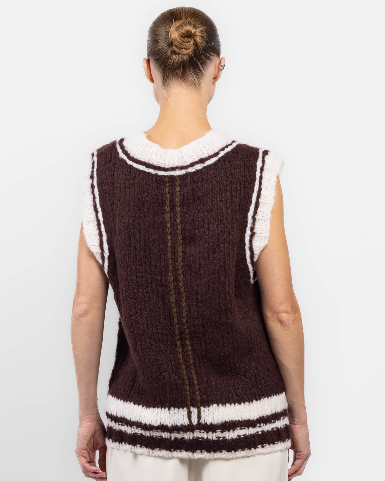 V-Neck Knit Vest