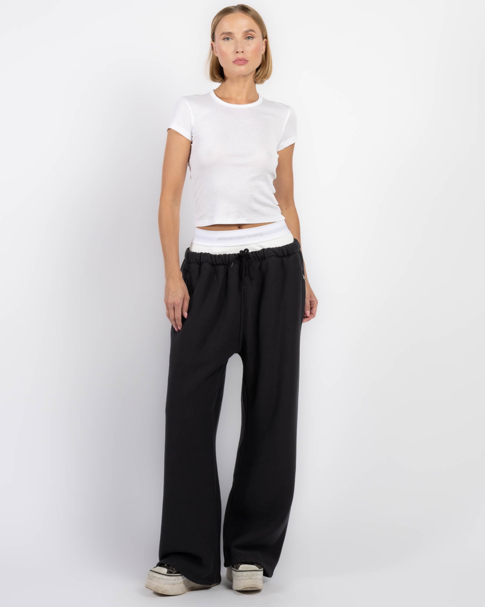 Pantalon de survêtement à jambes larges