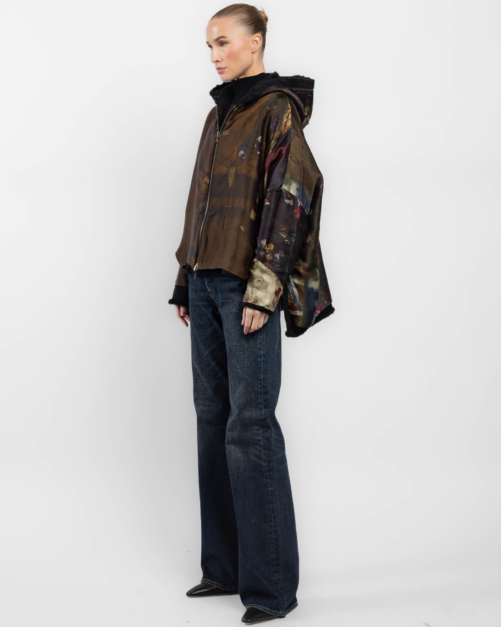 Bar Short Hoodie Coat