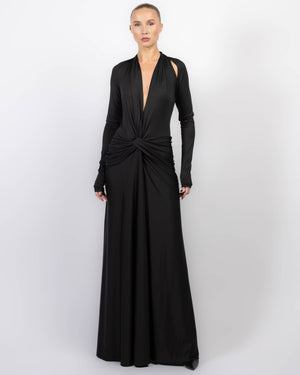 Twist V-Neck Gown