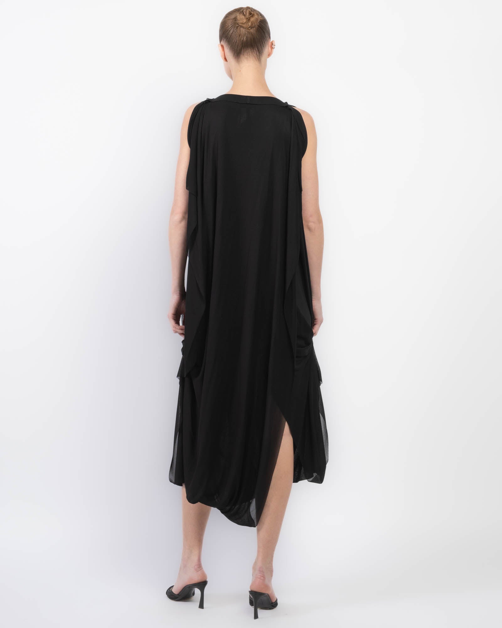Drape Sheer Dress