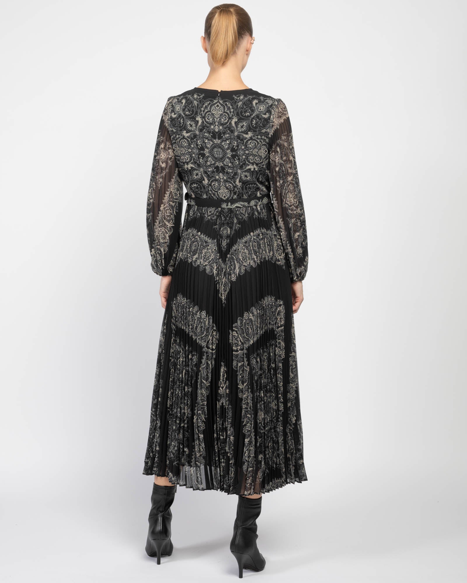 Robe midi à manches longues Sunray