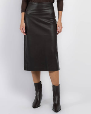 Jupe crayon en cuir