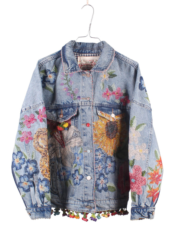 Denim Embroidered Jacket