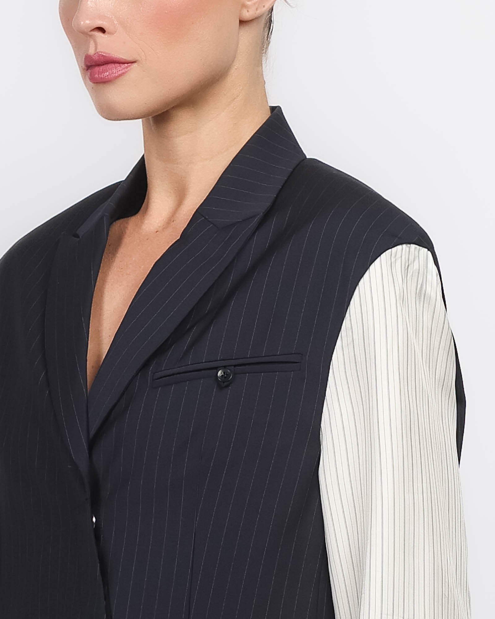 Mier Pinstripe Blazer