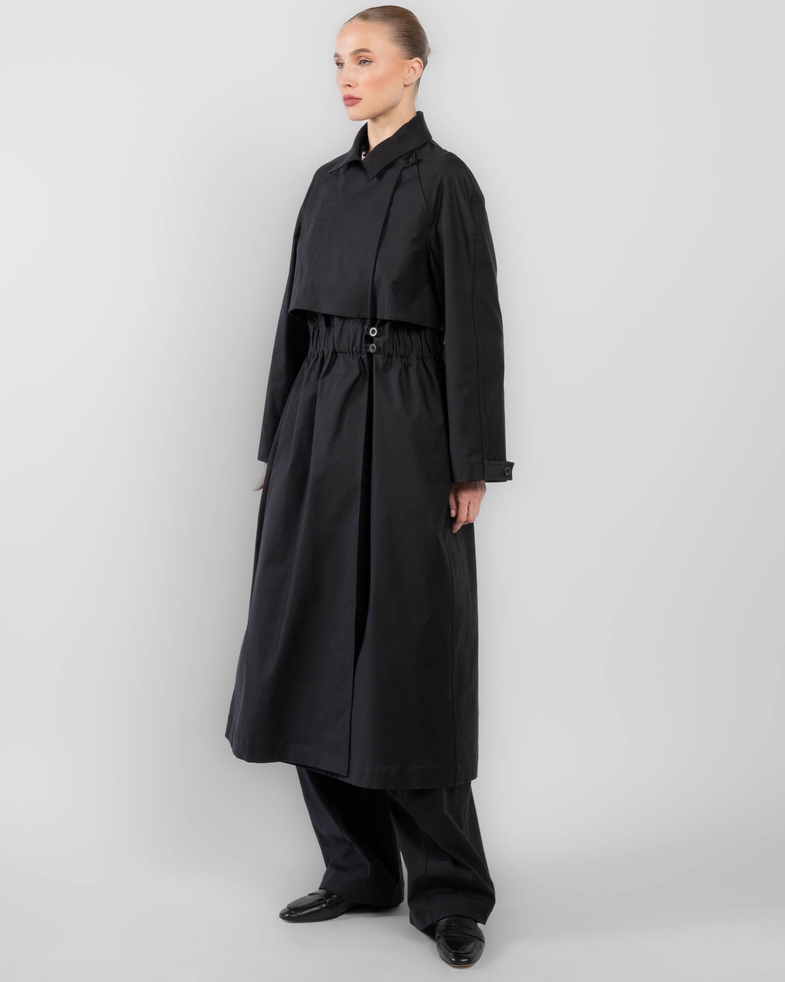 Elastic Trench Coat