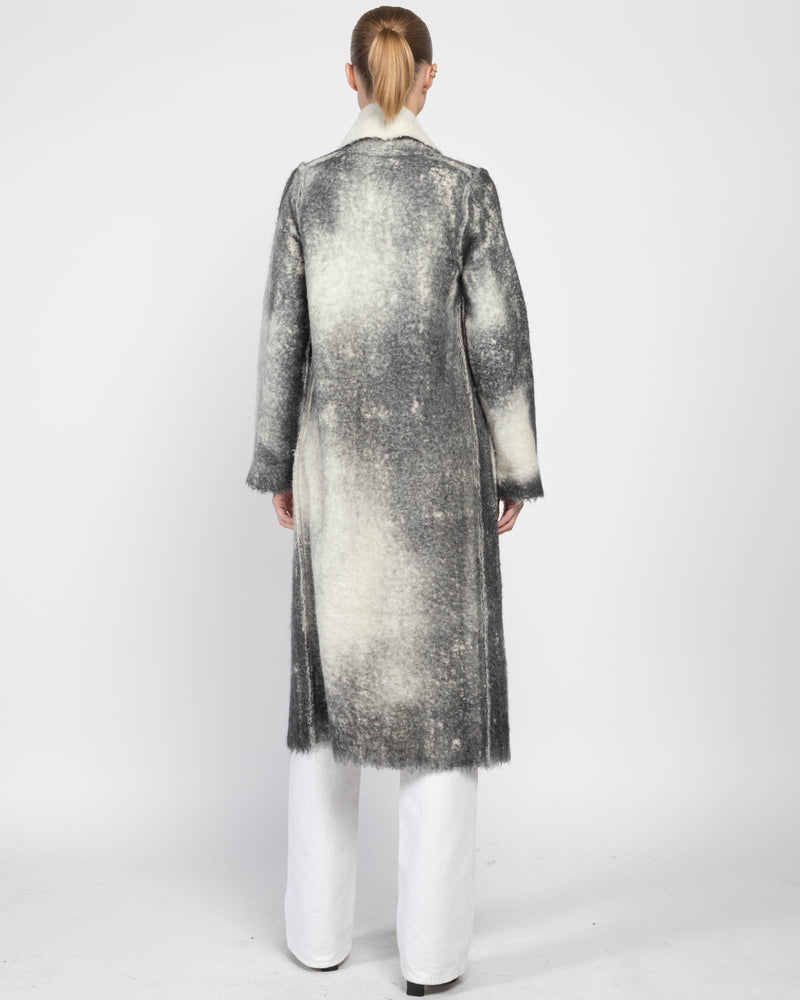 Marmo Effect Long Coat