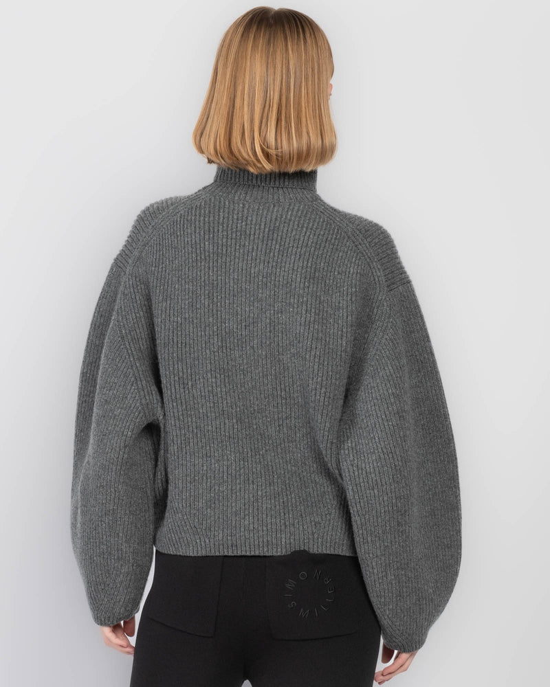 Ribbed Turtleneck Sweater