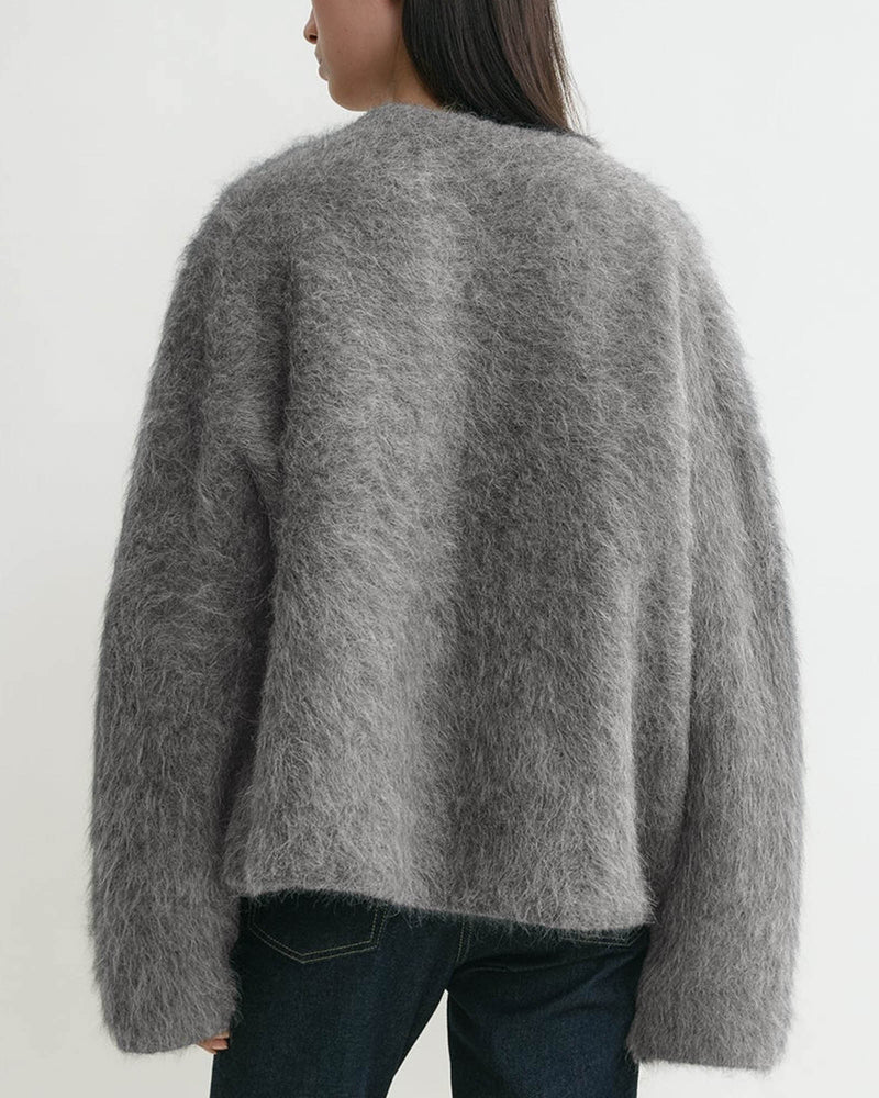 Boxy Alpaca Knit Sweater