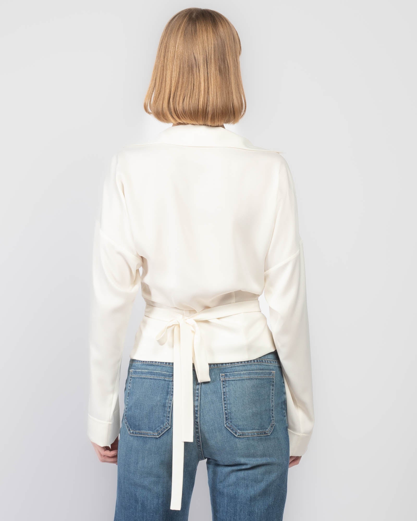 Chemisier fluide en crêpe