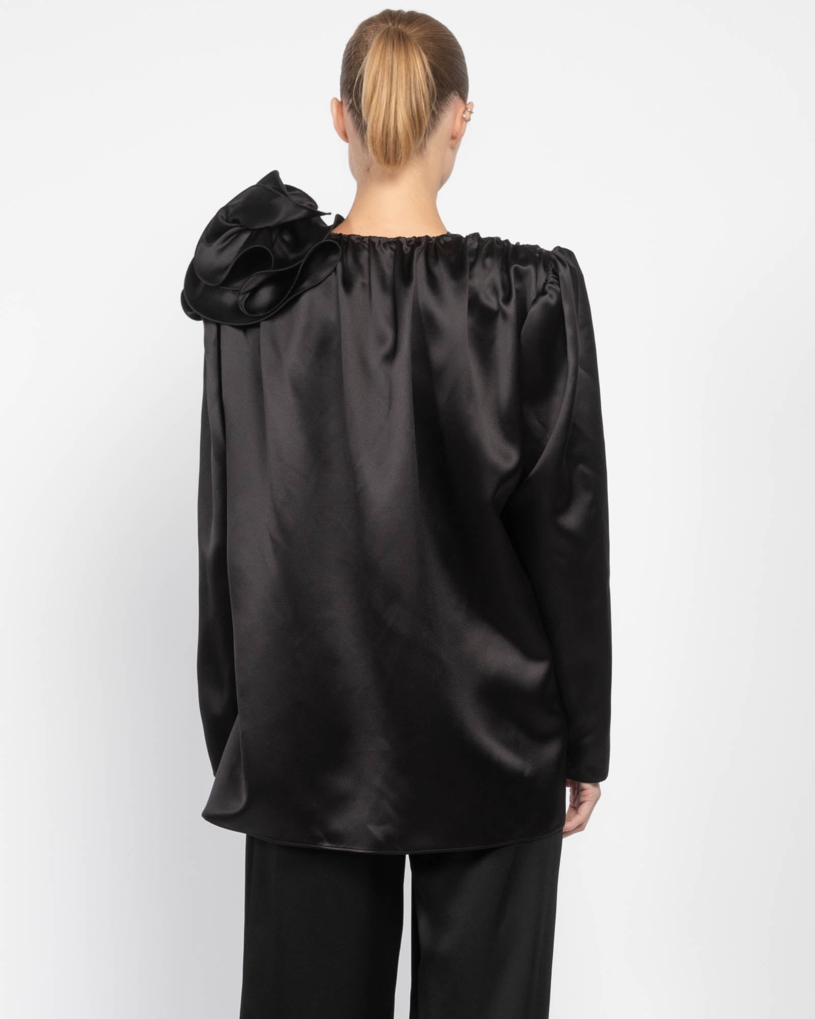 MAGDA BUTRYM Floral Shoulder Blouse