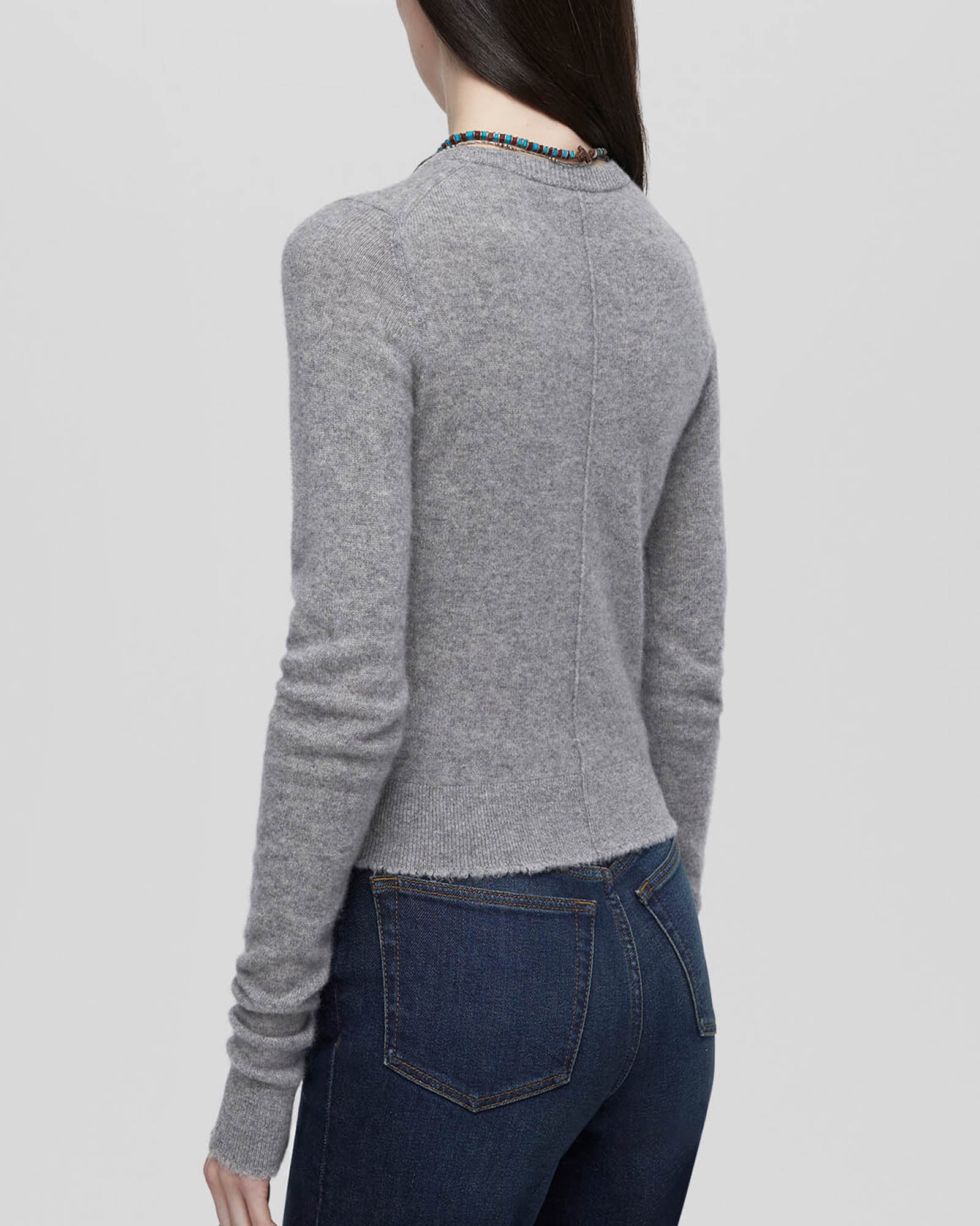 Cashmere Crew Cardigan