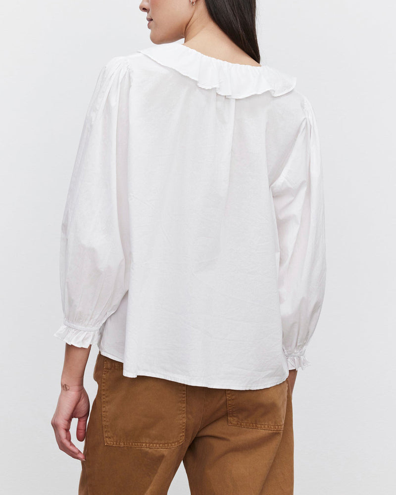 Poplin Collar Top