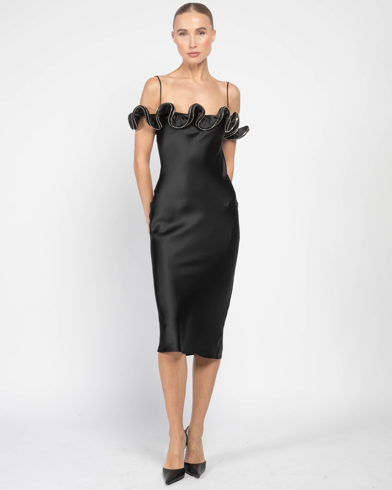 COPERNI Zip Ruffles Dress