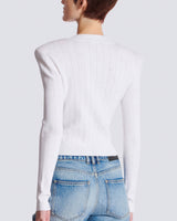 V-Neck Knit Cardigan