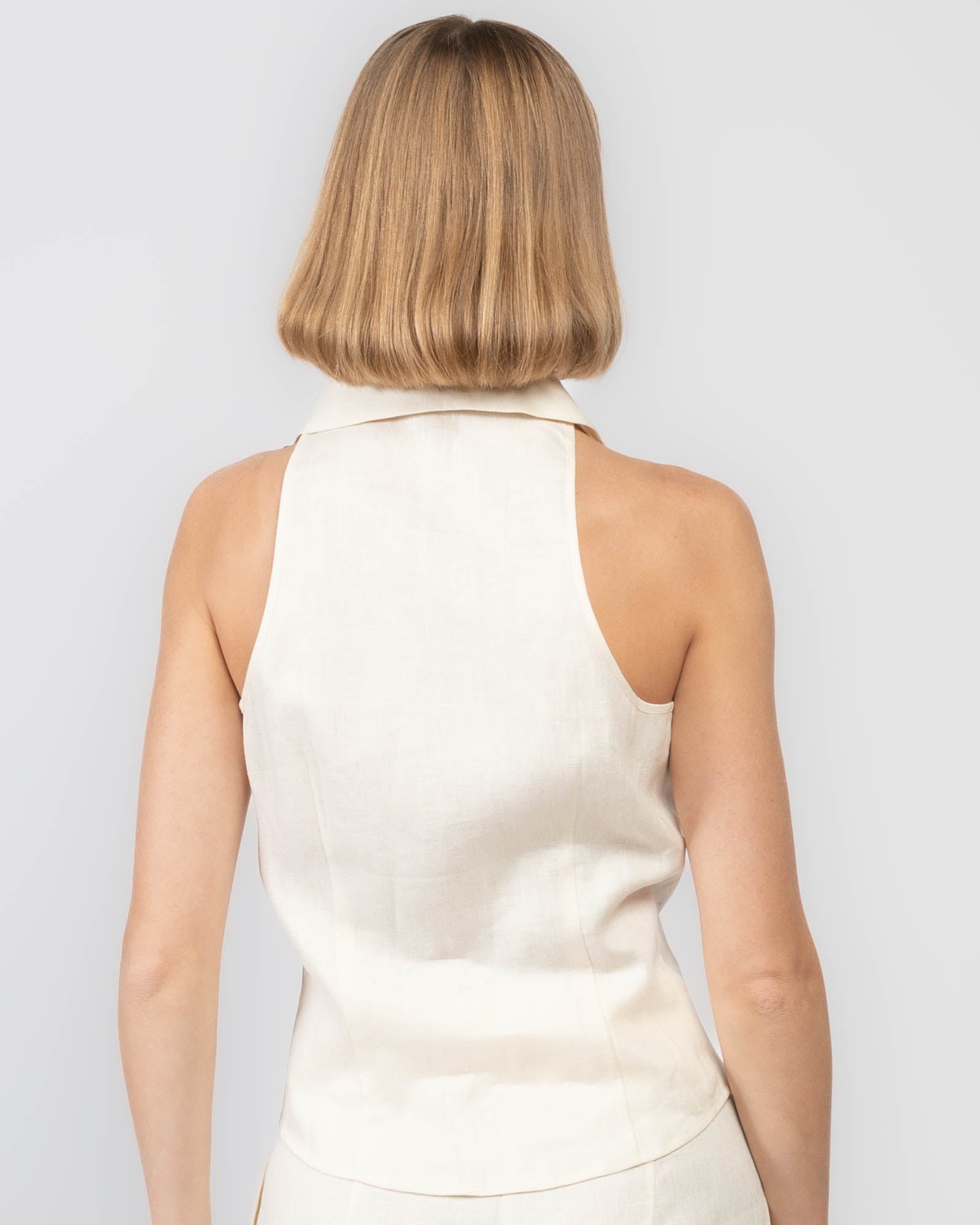 HEVRON Sloan Linen Vest