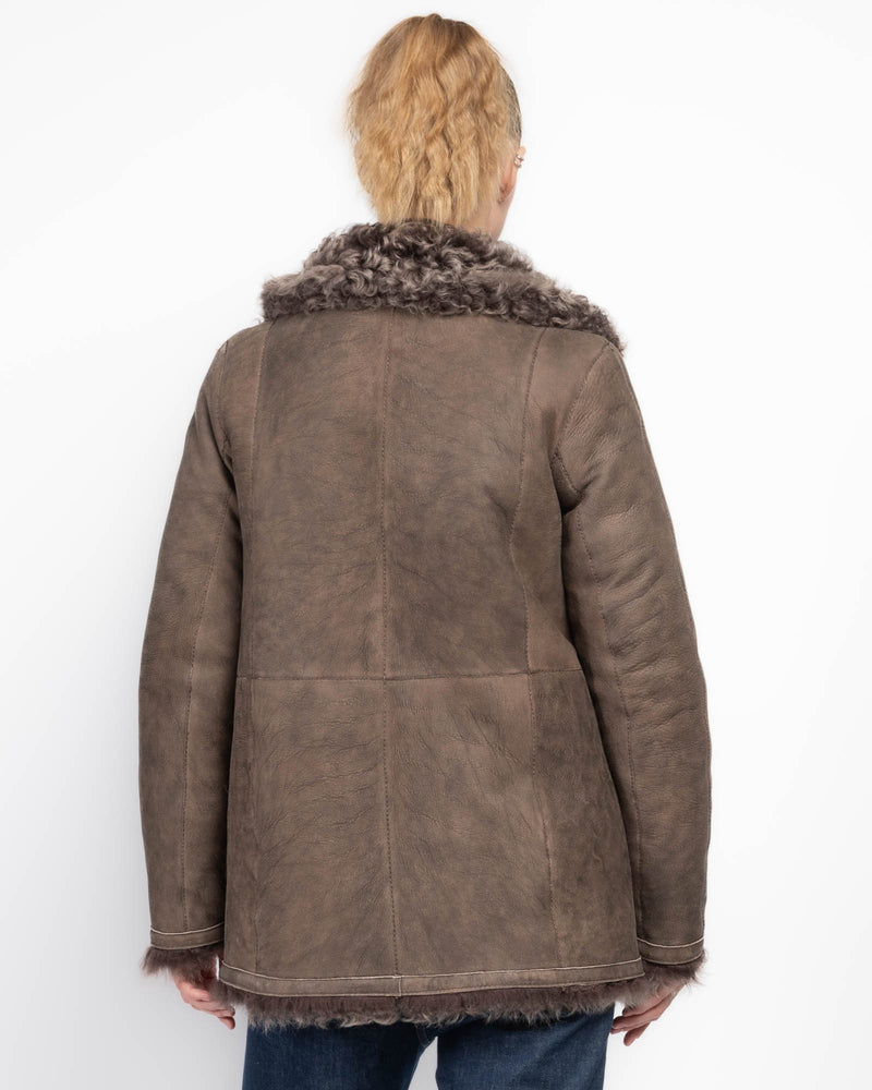 Milky Way Shearling Coat