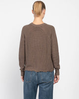 Distressed Scallop Shaker Sweater