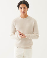 Textured Long Sleeve Crewneck Sweater