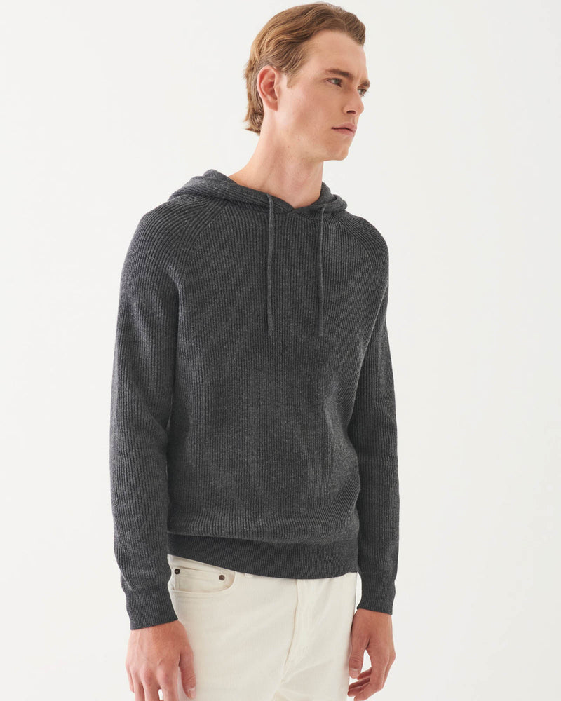 Merino Rib Hoodie