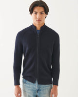 Full-Zip Mock Sweater