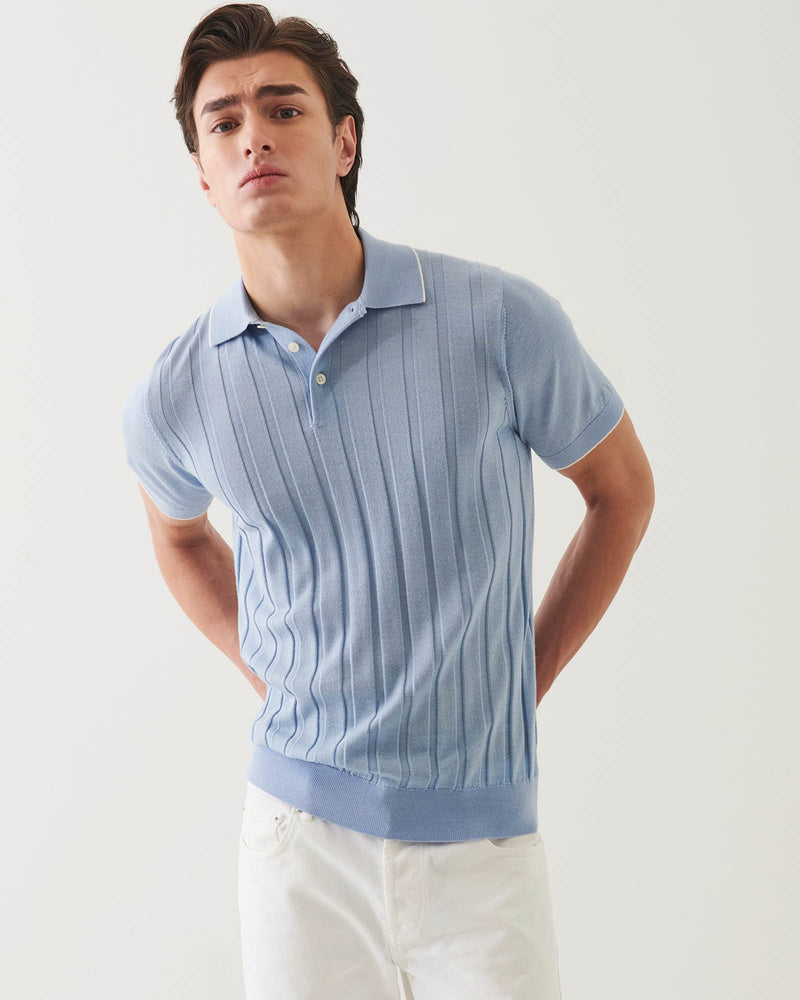 Short Sleeve Drop Needle Polo