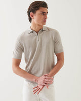 Short Sleeve Zip Polo Sweater