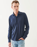 Long Sleeve Wool Knit Shirt