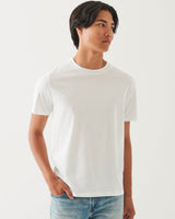 Organic Pima High Neck Crew Tee