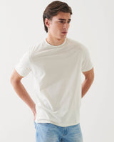 Organic Pima High Neck Crew Tee