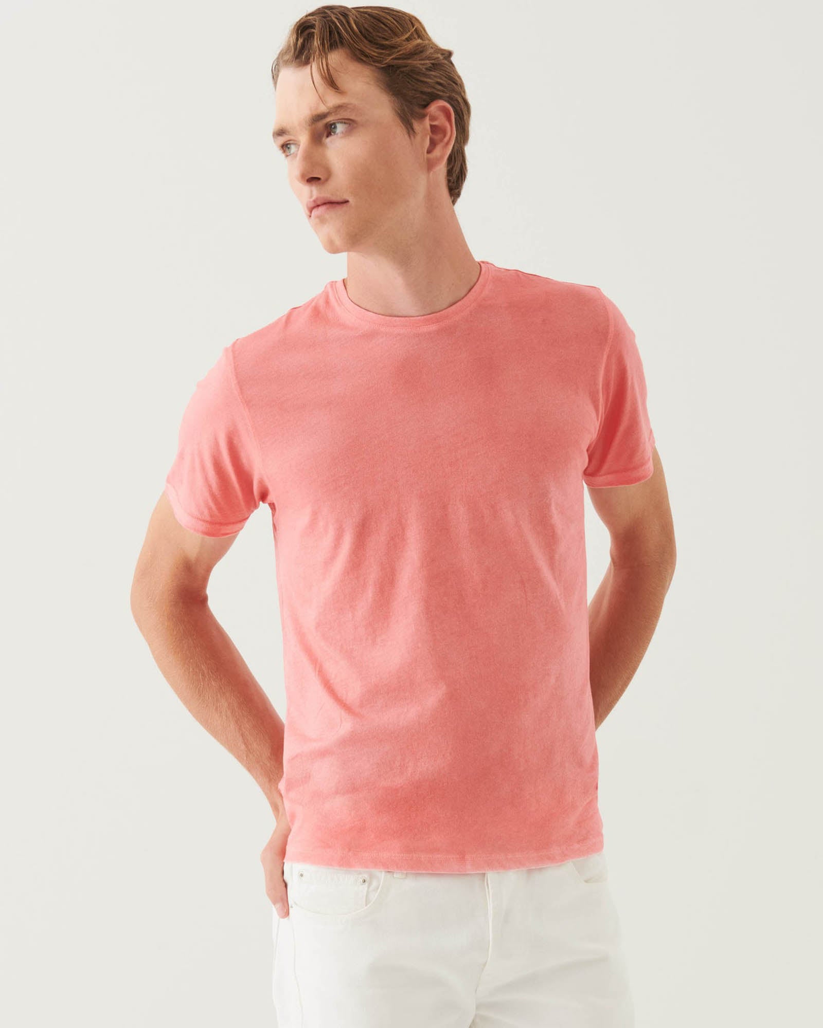 Short Sleeve Pima Spray Tee