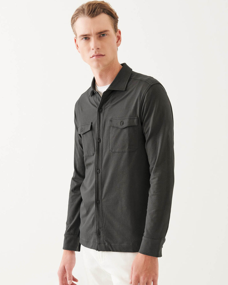 Long Sleeve Flap Pocket Overshirt