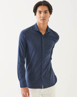 Long Sleeve Over-Dye Button Front Shirt