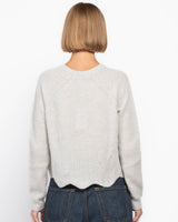 Scalloped Shaker Sweater