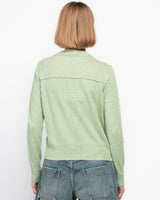 Cropped Reverse Seam Sweater