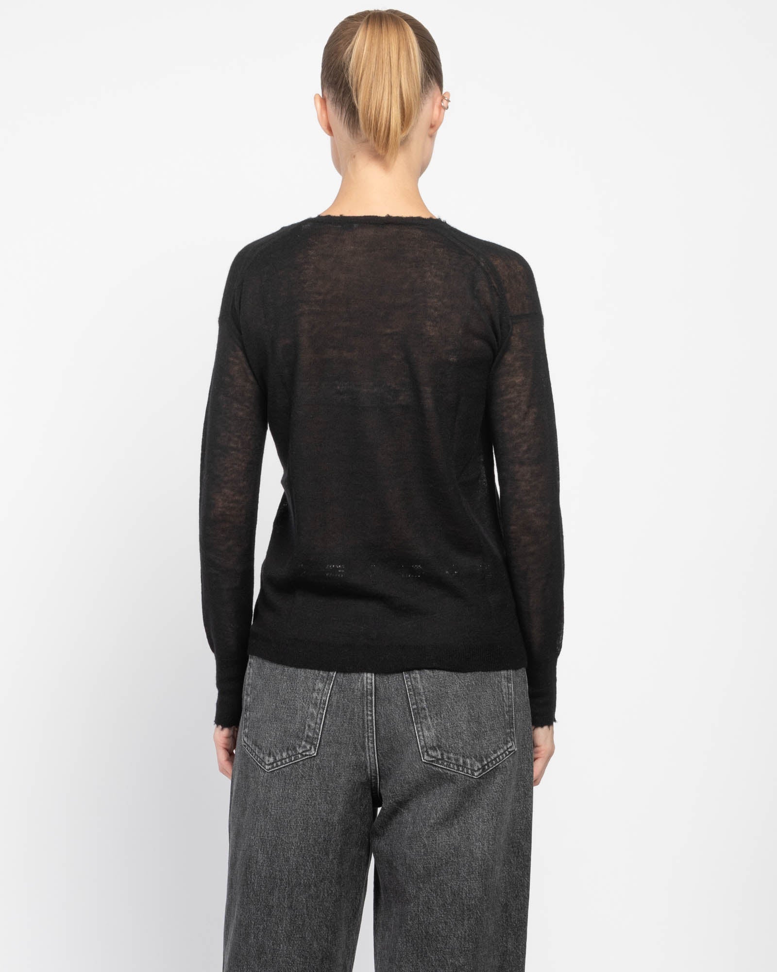 AUTUMN CASHMERE Distressed Crewneck TNT The New Trend Shop Luxury Fashion High End Designer Brands tntfashion