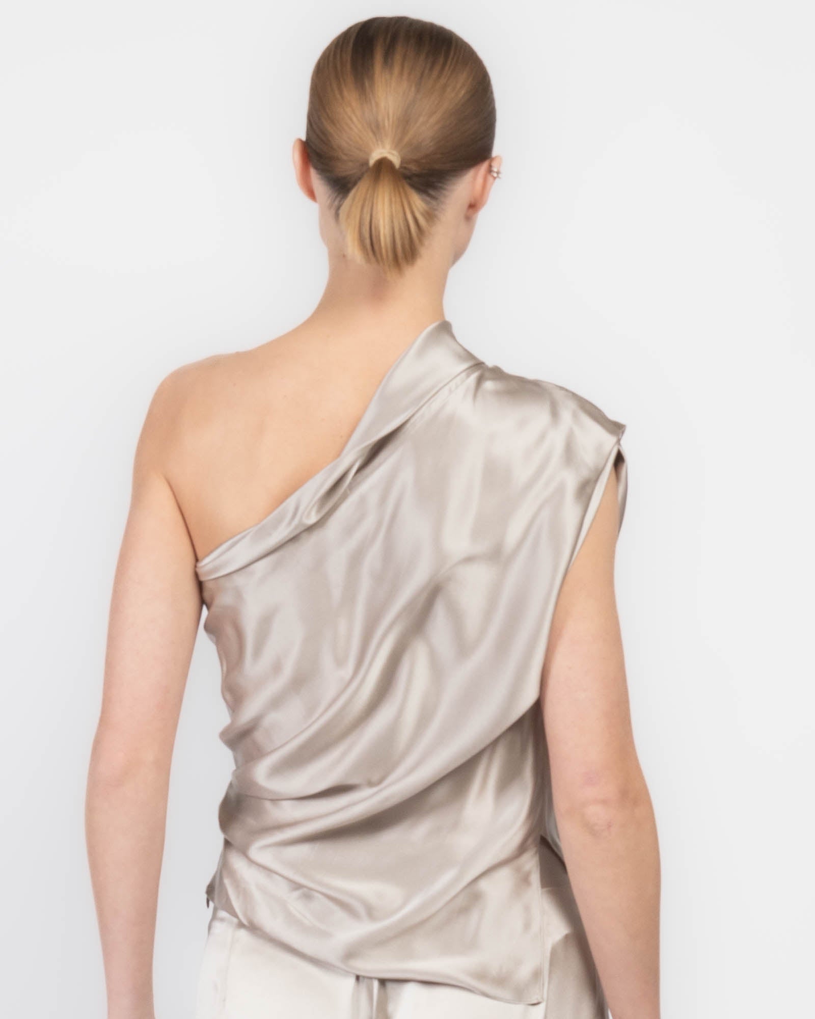 Asymmetrical Lapel Top