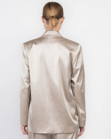 Oversized Silk Blazer