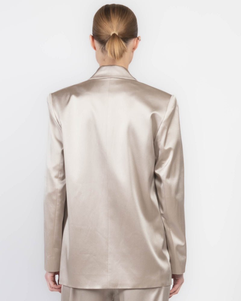 Oversized Silk Blazer