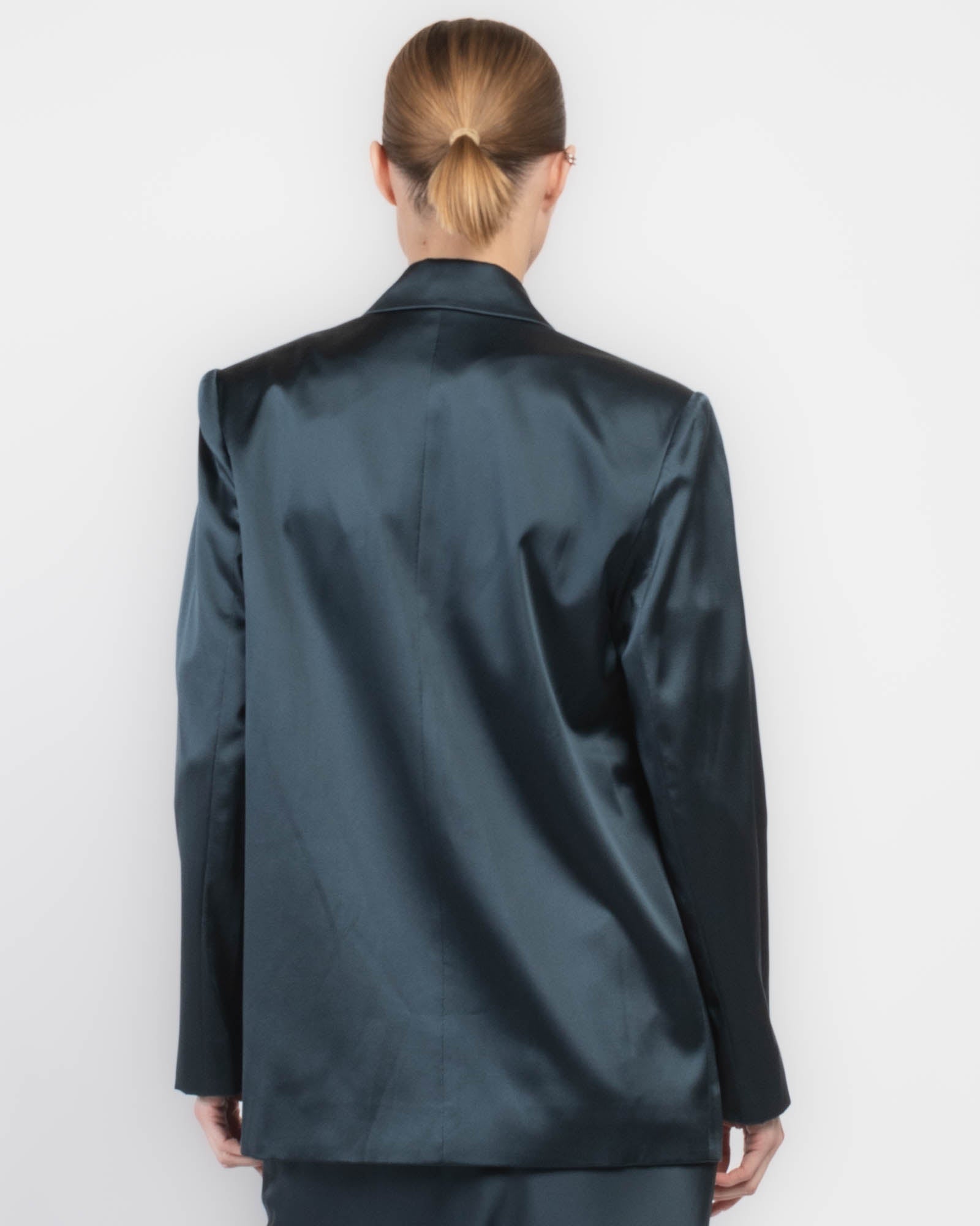 Oversized Silk Blazer