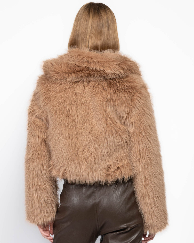 Faux Fur Bomber Jacket