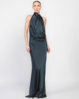 Halter Drape Gown