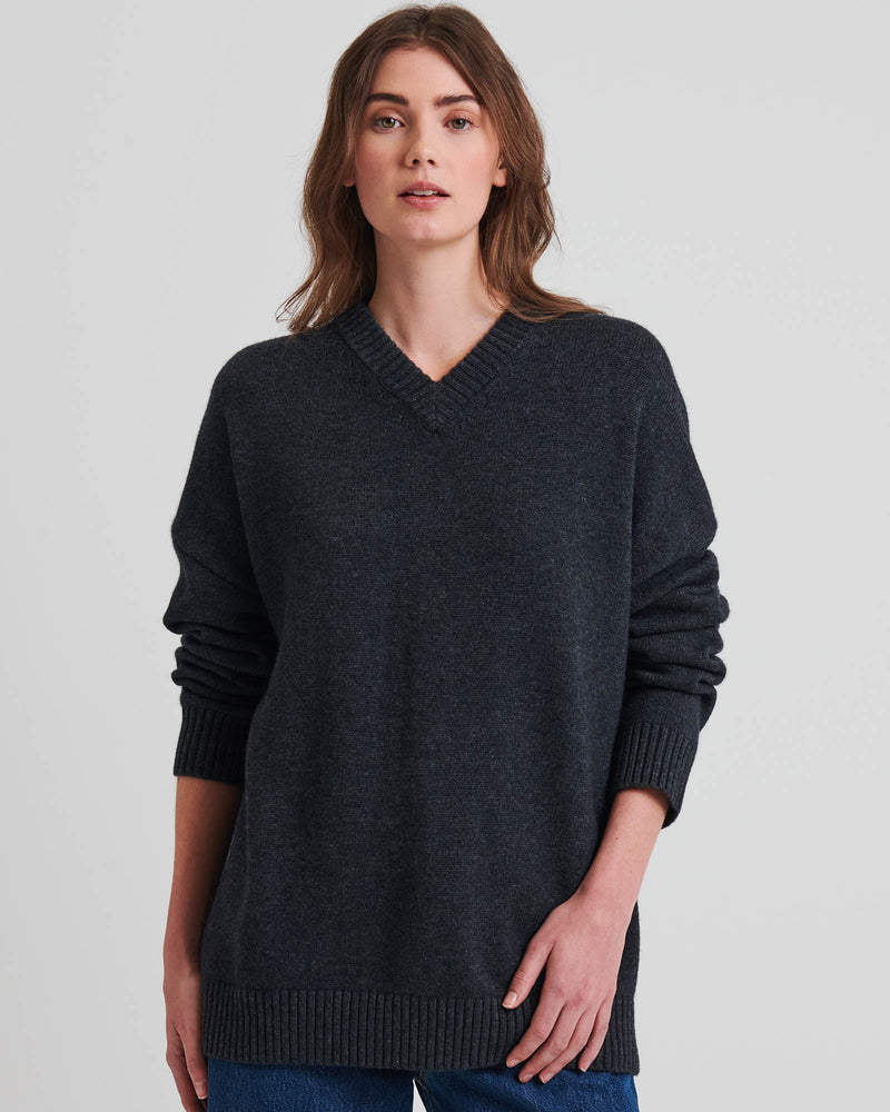 Oversized V-Neck Sweater