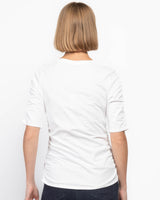 Julie Shirred Tee